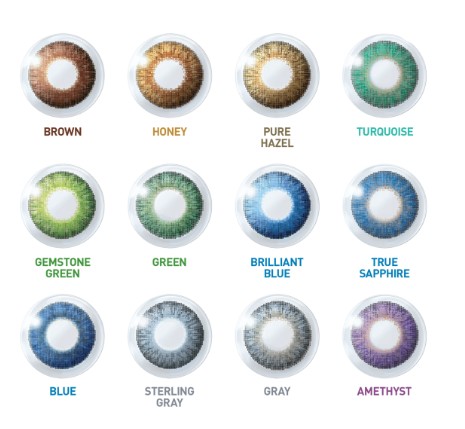 Air Optix Colors — alle 12 kleuren kleurlenzen