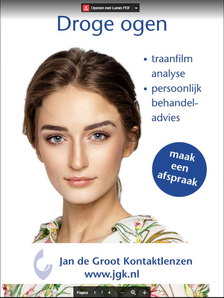 Behandeling droge ogen 1