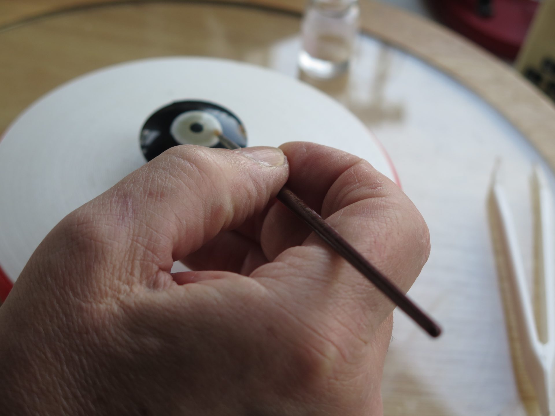 Handgeschilderde lenzen