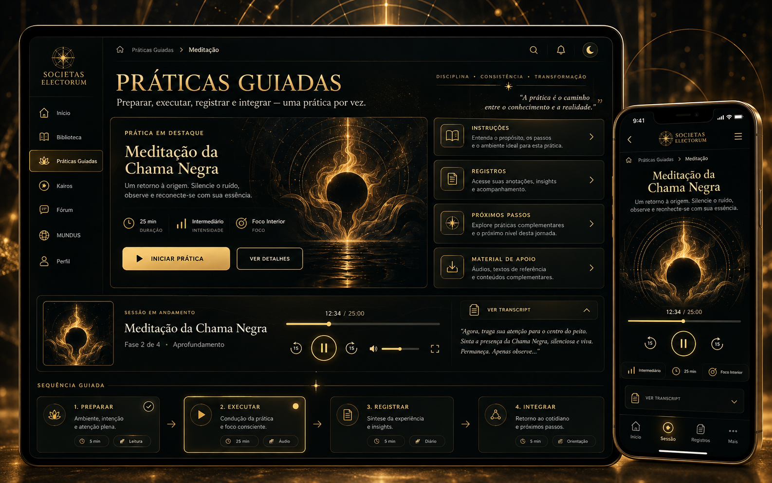 Práticas Guiadas e Meditação