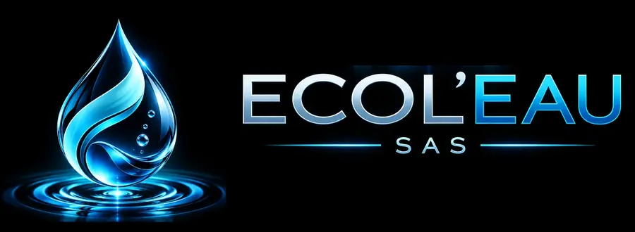 ECOL’EAU — logo officiel sur fond noir