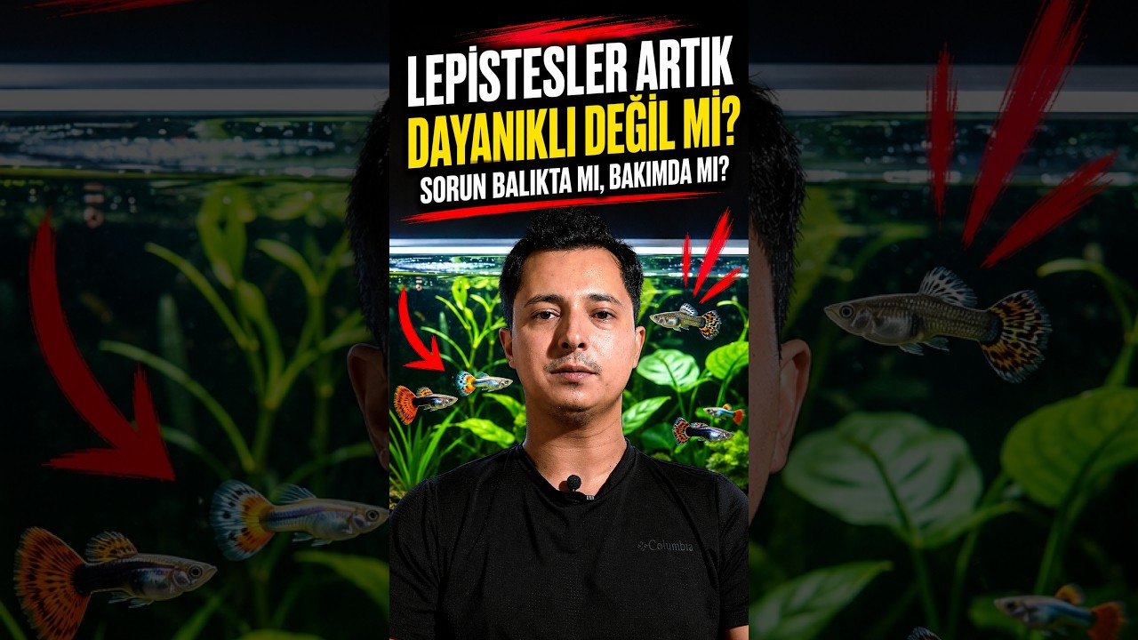 Lepisteler neden hasta oluyor gerçek sebebi #aquarium #guppy #balık #lepistes