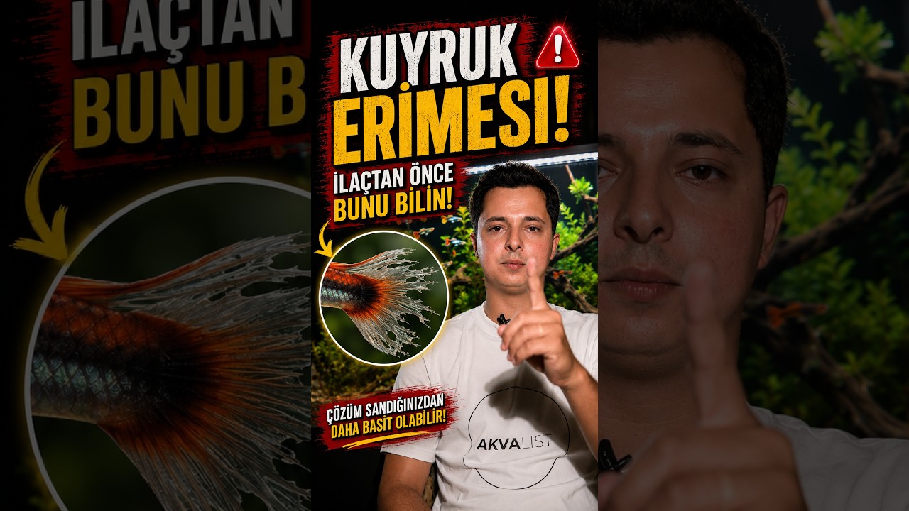 Lepistesinizde kuyruk erimesi başladıysa hemen ilaca sarılmayın! #lepistes  #guppy #akvaryum