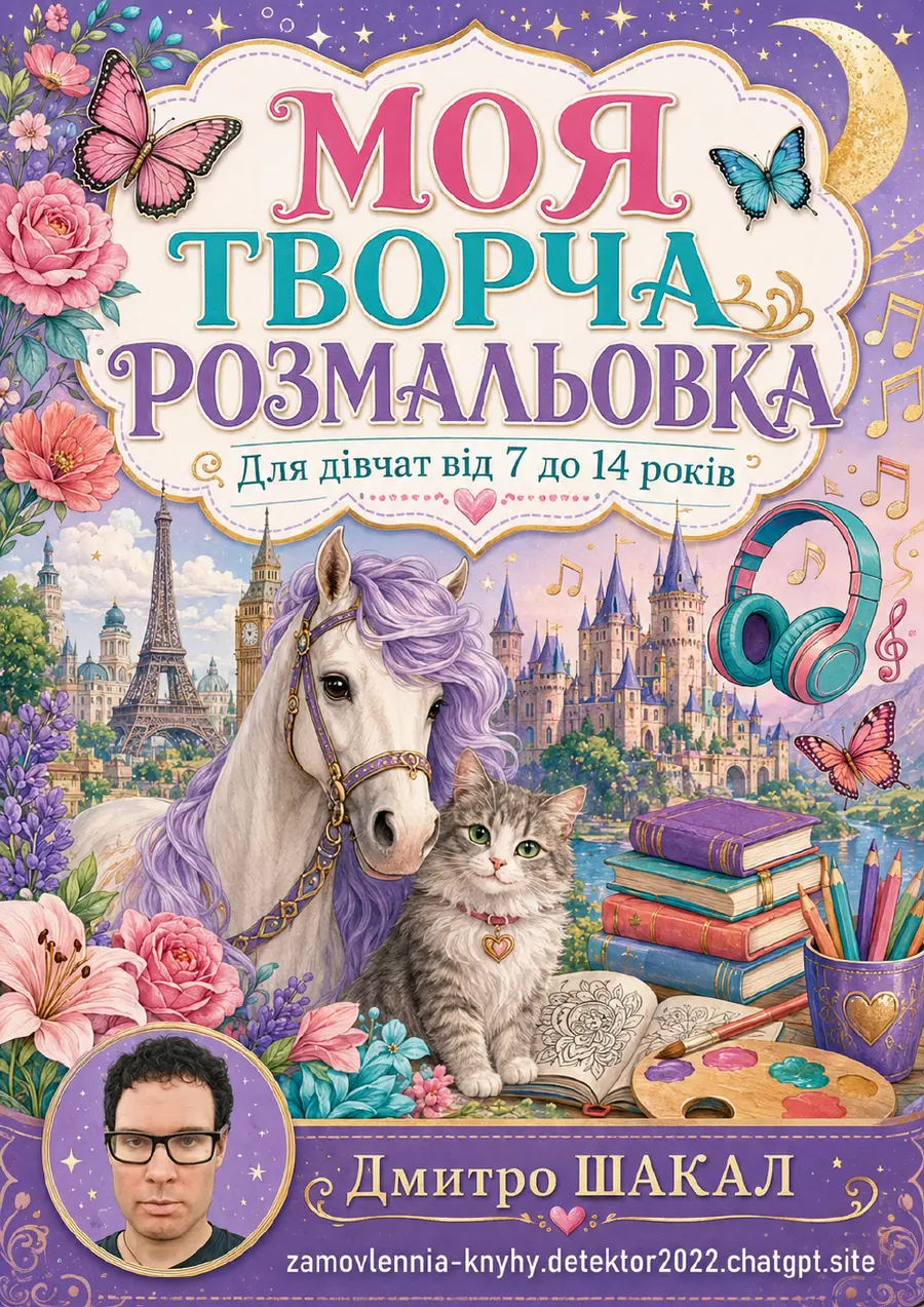 МОЯ ТВОРЧА РОЗМАЛЬОВКА ДЛЯ ДІВЧАТ ВІД 7 ДО 14 РОКІВ — PDF — основна фотографія