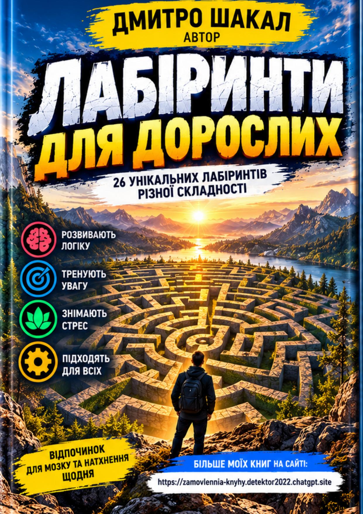 ЛАБІРИНТИ ДЛЯ ДОРОСЛИХ — електронний збірник PDF — основна фотографія