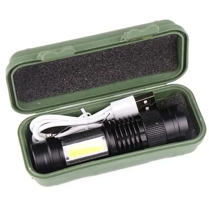 Кишеньковий ліхтар Bailong BL-525-XPE+COB — фотографія 3